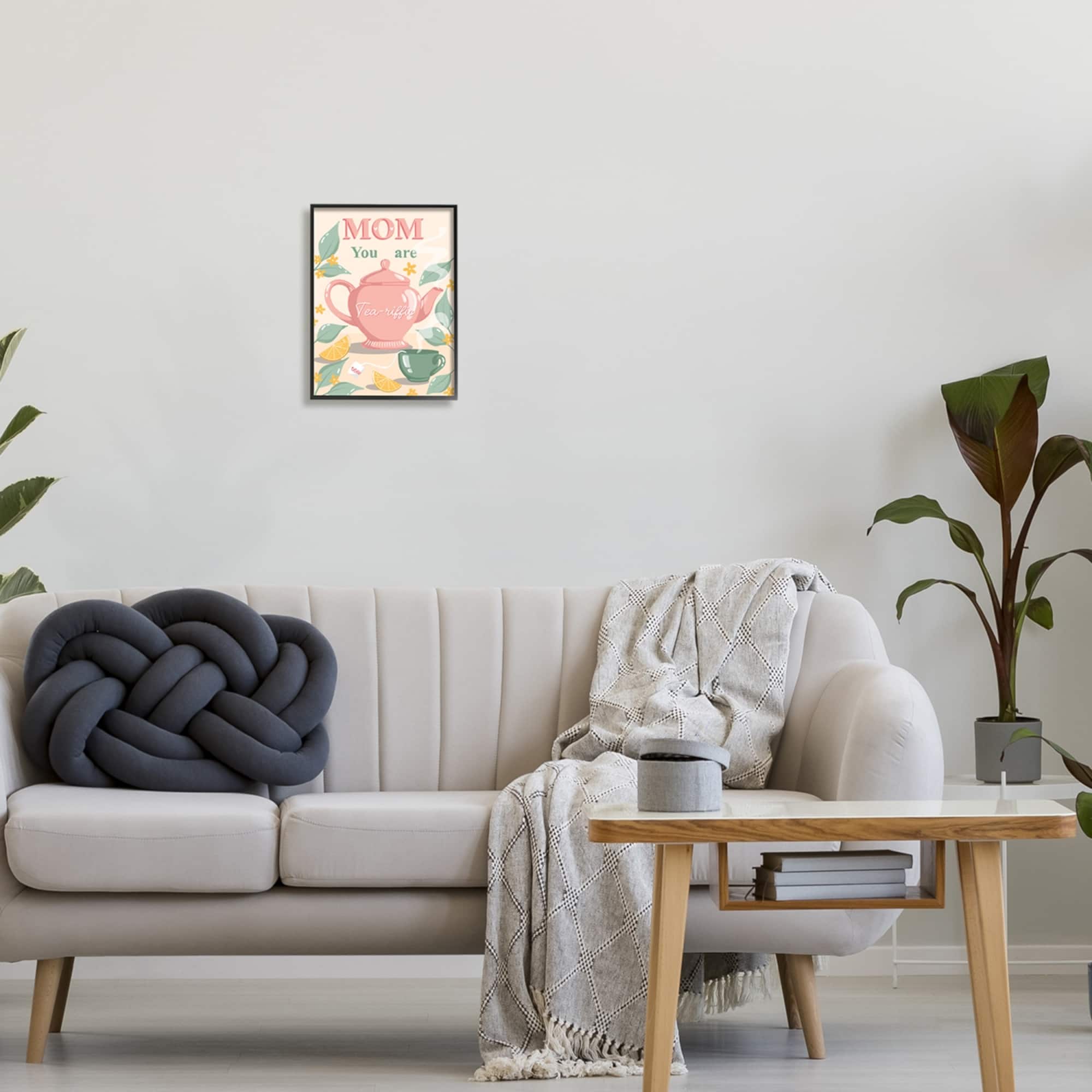 Stupell Industries Mom You Are Tea-riffic Teapot Framed Giclee Art